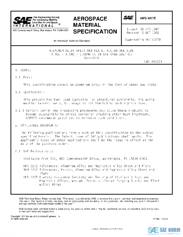 SAE AMS4077E PDF