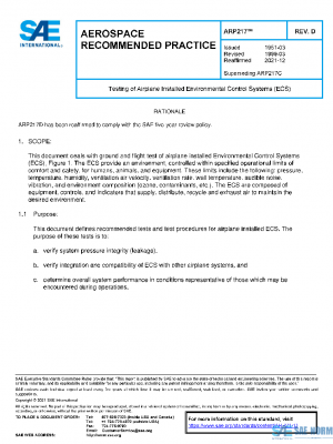 SAE ARP217D PDF