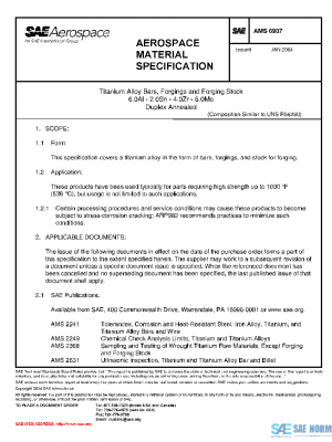 SAE AMS6907 PDF