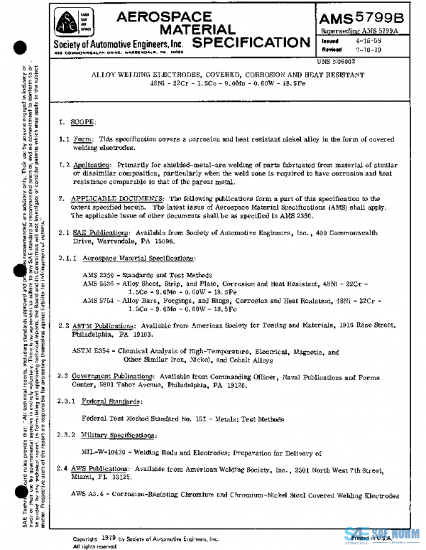 SAE AMS5799B PDF