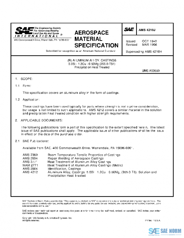 SAE AMS4210J PDF