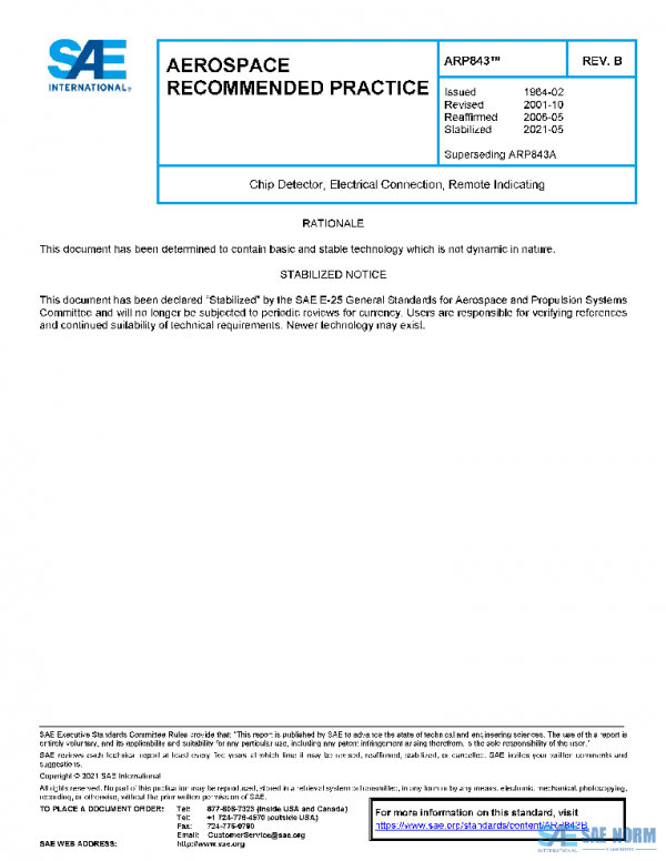 SAE ARP843B PDF
