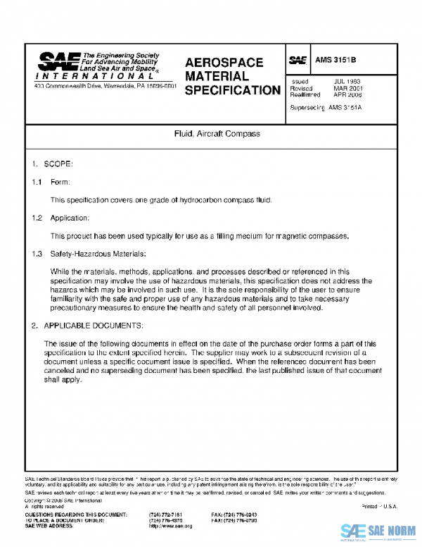 SAE AMS3151B PDF