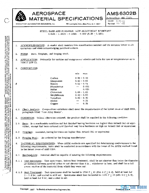 SAE AMS6302B PDF SAE AMS6302B PDF