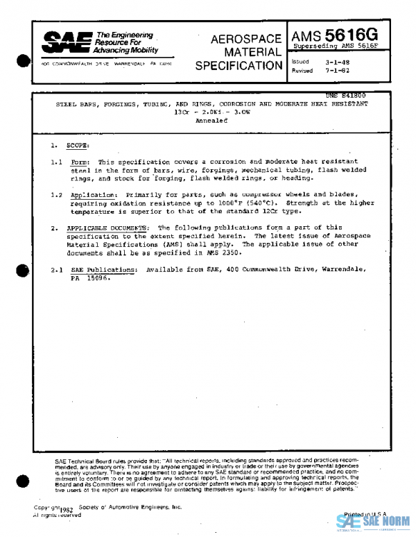 SAE AMS5616G PDF