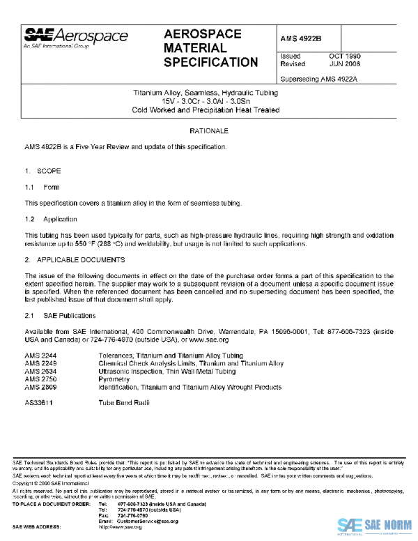 SAE AMS4922B PDF