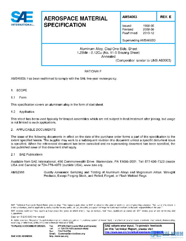 SAE AMS4063E PDF