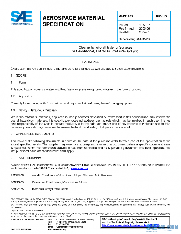 SAE AMS1527D PDF
