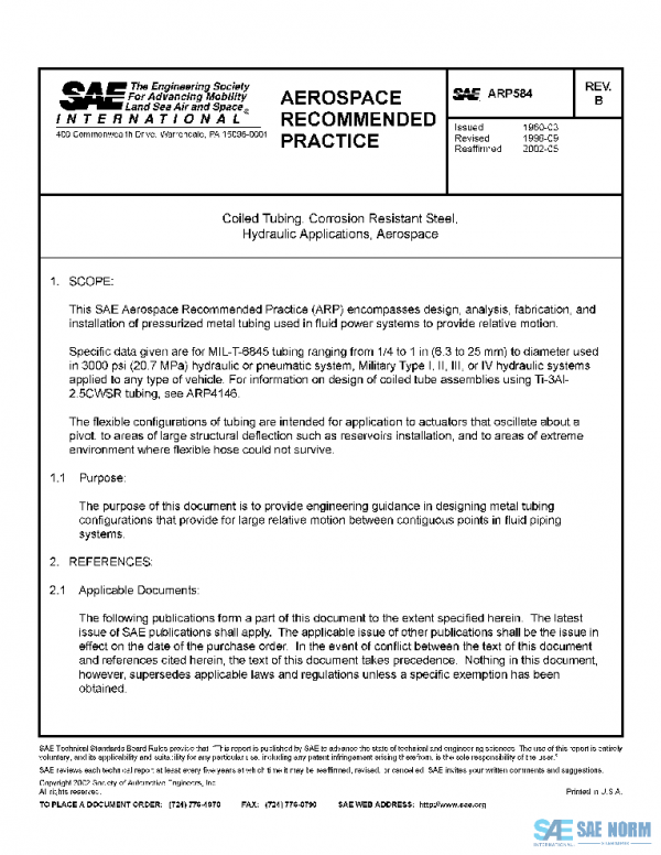SAE ARP584B PDF