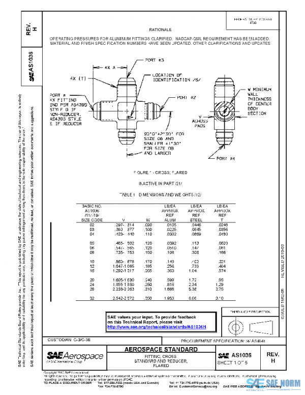 SAE AS1036H PDF SAE AS1036H PDF
