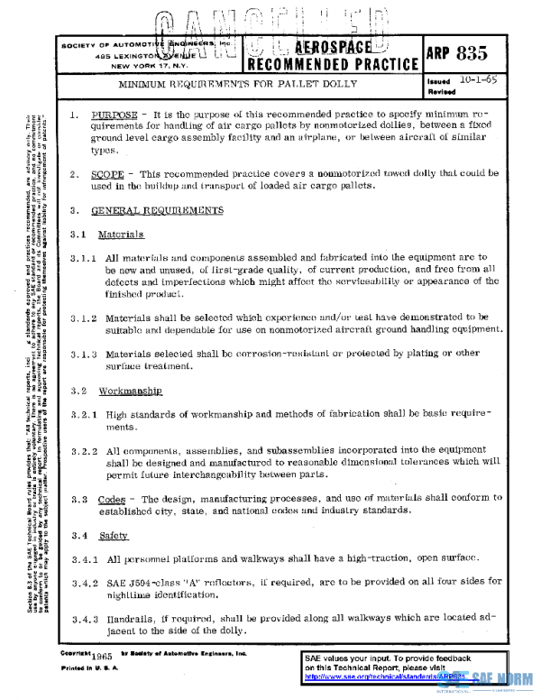 SAE ARP835 PDF