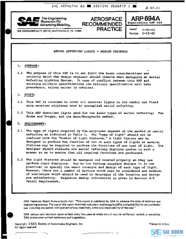 SAE ARP694A PDF