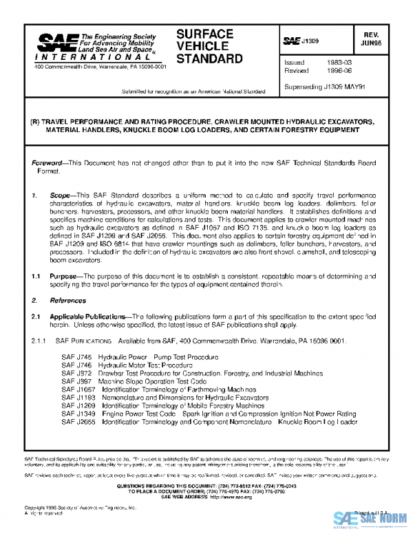 SAE J1309_199606 PDF SAE J1309_199606 PDF