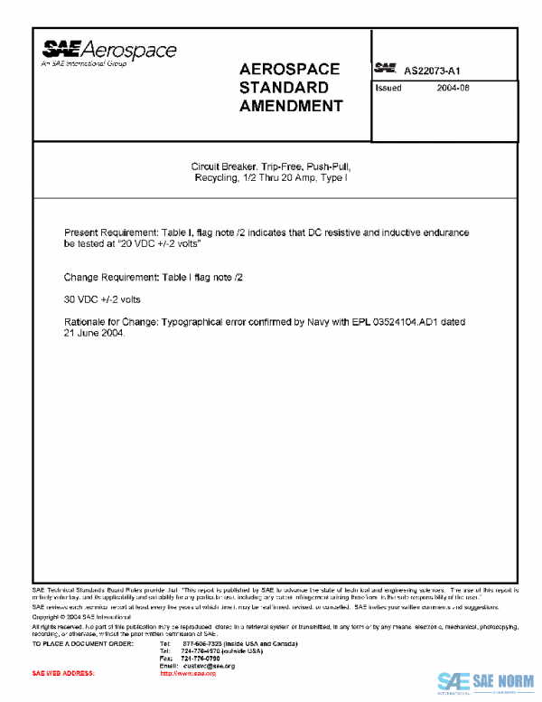 SAE AS22073_A1 PDF