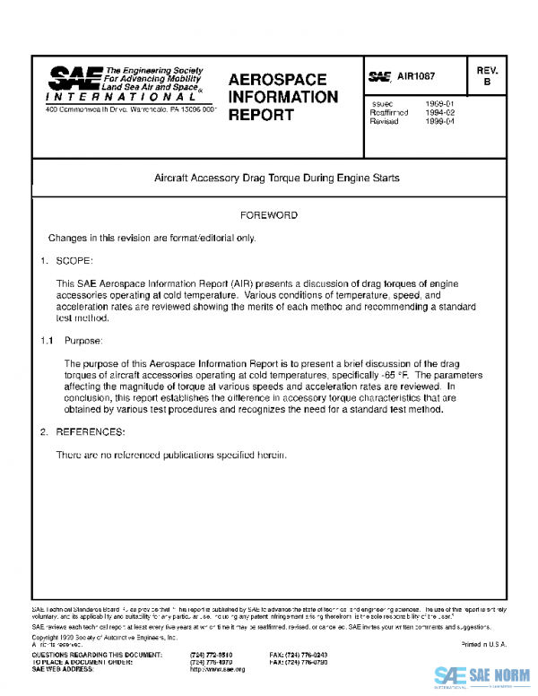 SAE AIR1087B PDF