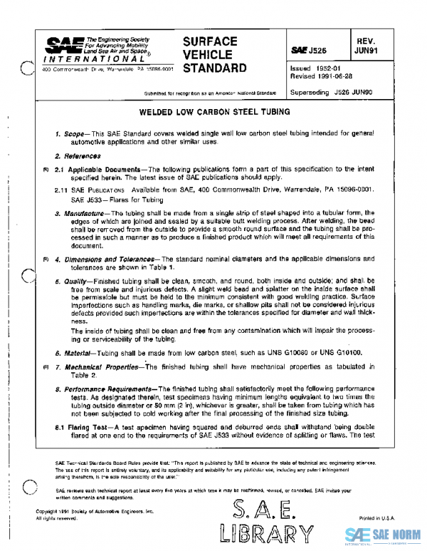 SAE J526_199106 PDF