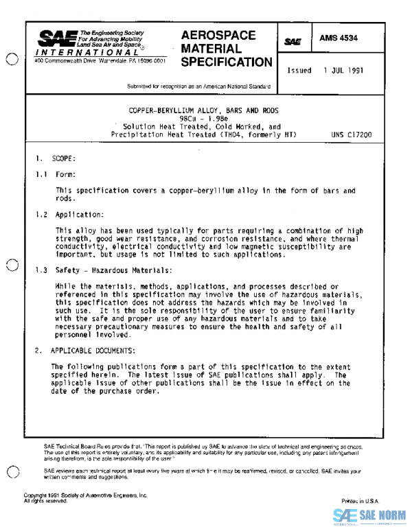 SAE AMS4534 PDF SAE AMS4534 PDF