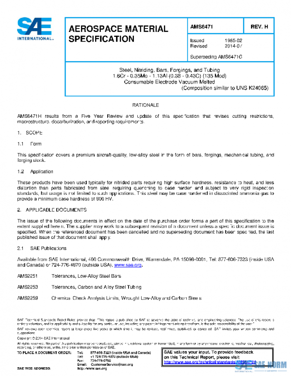 SAE AMS6471H PDF