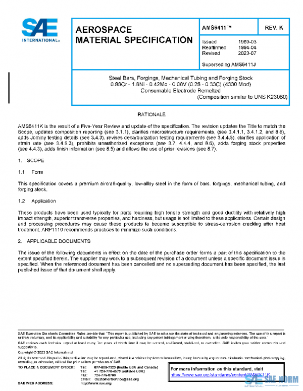 SAE AMS6411K PDF