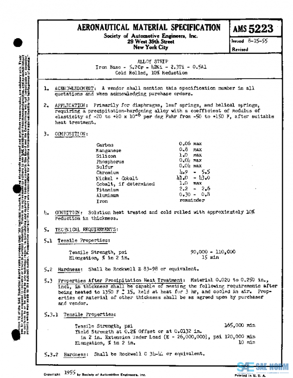 SAE AMS5223 PDF SAE AMS5223 PDF