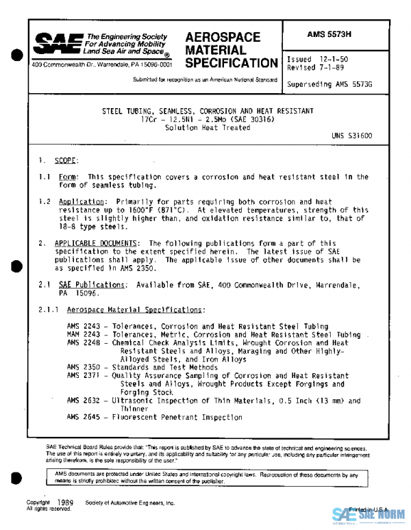 SAE AMS5573H PDF SAE AMS5573H PDF