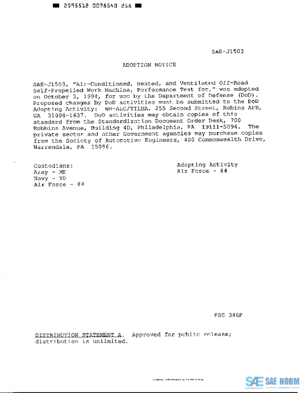 SAE J1503_199508 PDF