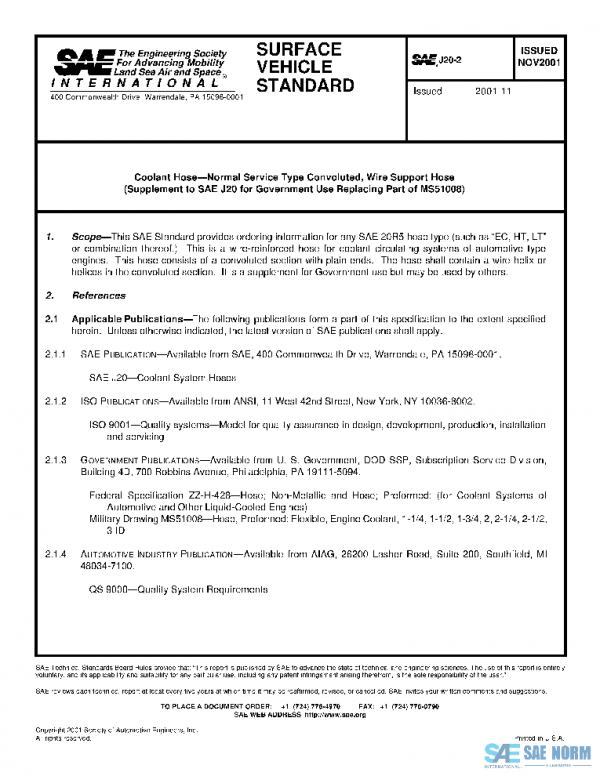 SAE J20/2_200111 PDF SAE J20/2_200111 PDF