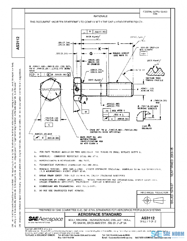 SAE AS3112 PDF SAE AS3112 PDF