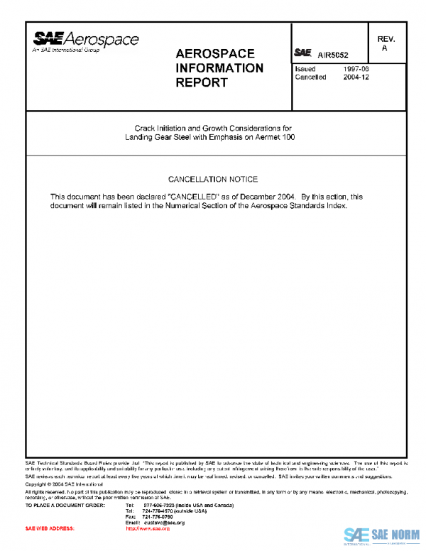 SAE AIR5052A PDF SAE AIR5052A PDF