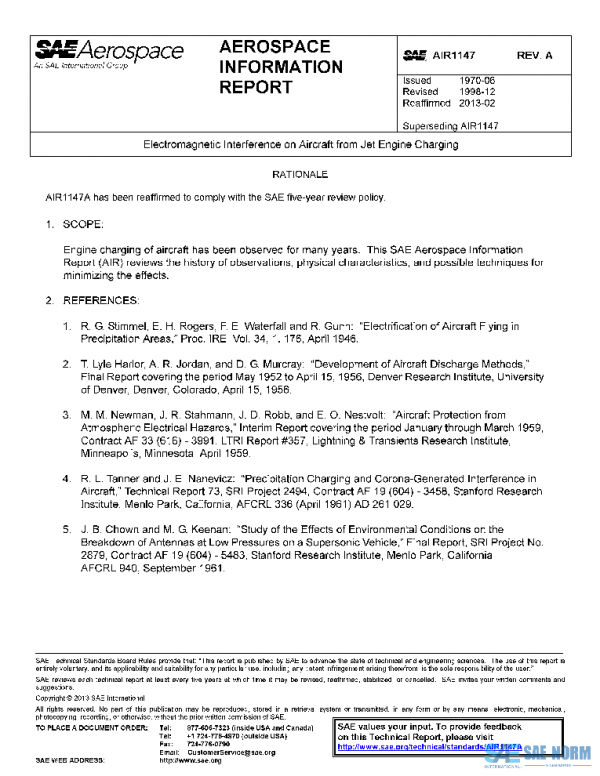 SAE AIR1147A PDF