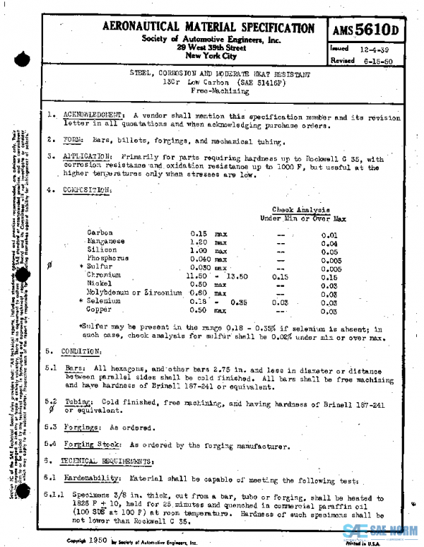 SAE AMS5610D PDF SAE AMS5610D PDF