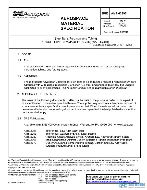 SAE AMS6299E PDF