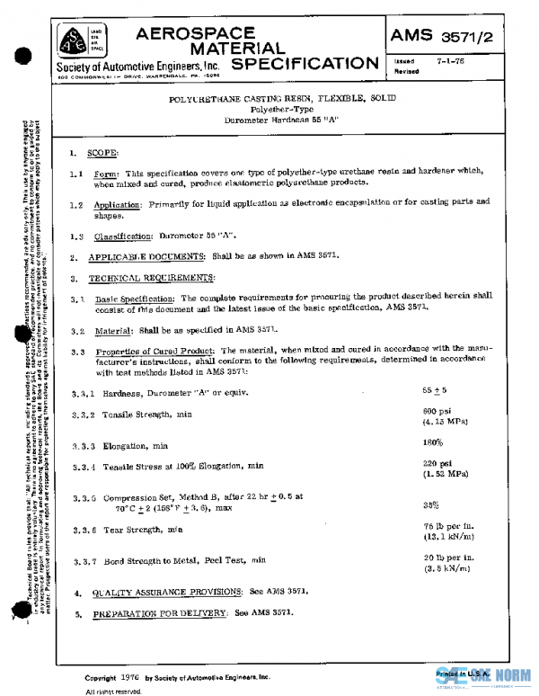SAE AMS3571/2 PDF SAE AMS3571/2 PDF