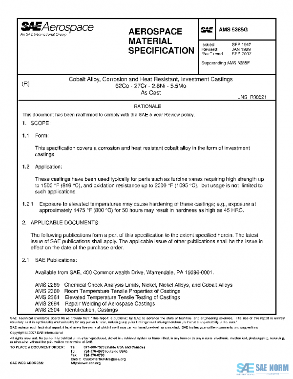 SAE AMS5385G PDF
