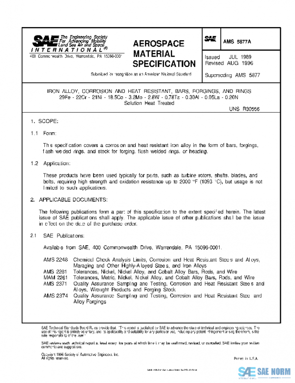 SAE AMS5877A PDF