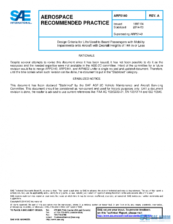 SAE ARP5140A PDF
