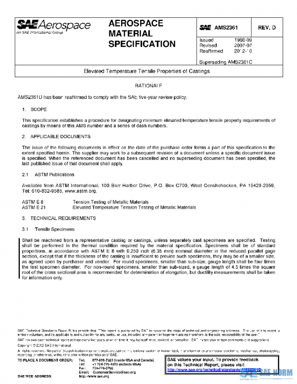 SAE AMS2361D PDF