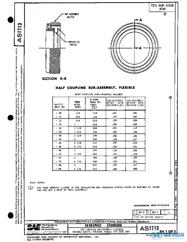 SAE AS1713A PDF SAE AS1713A PDF