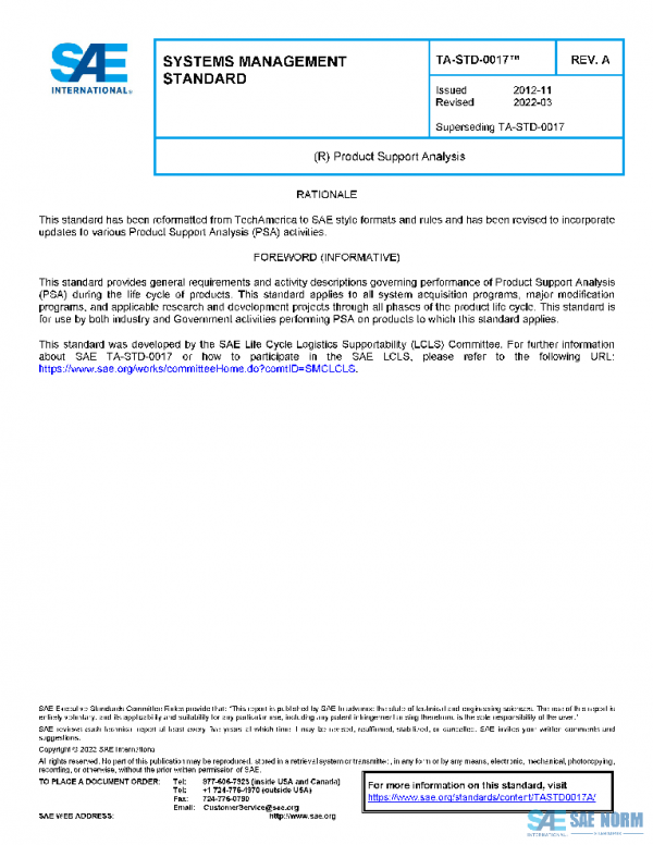 SAE TASTD0017A PDF SAE TASTD0017A PDF