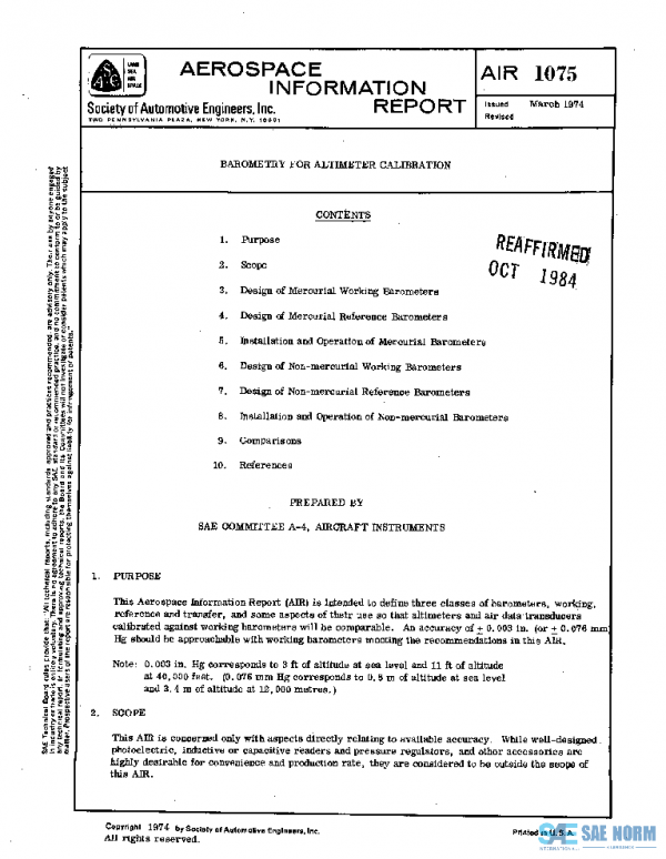 SAE AIR1075 PDF SAE AIR1075 PDF
