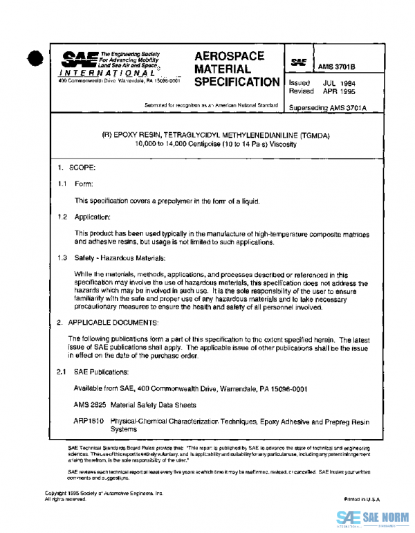 SAE AMS3701B PDF