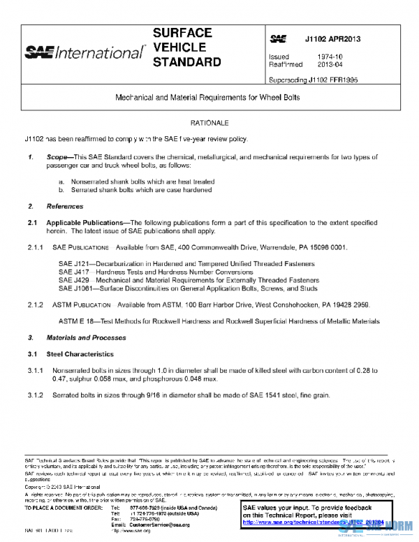 SAE J1102_201304 PDF SAE J1102_201304 PDF