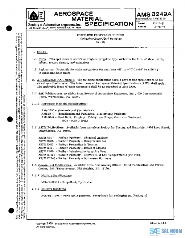SAE AMS3249A PDF
