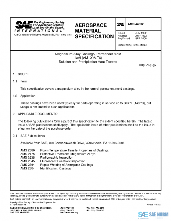 SAE AMS4483C PDF SAE AMS4483C PDF