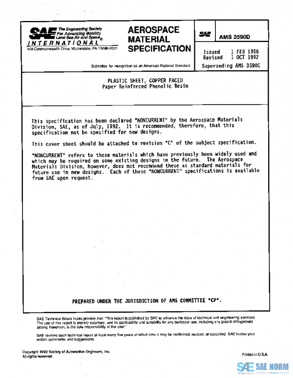 SAE AMS3590D PDF