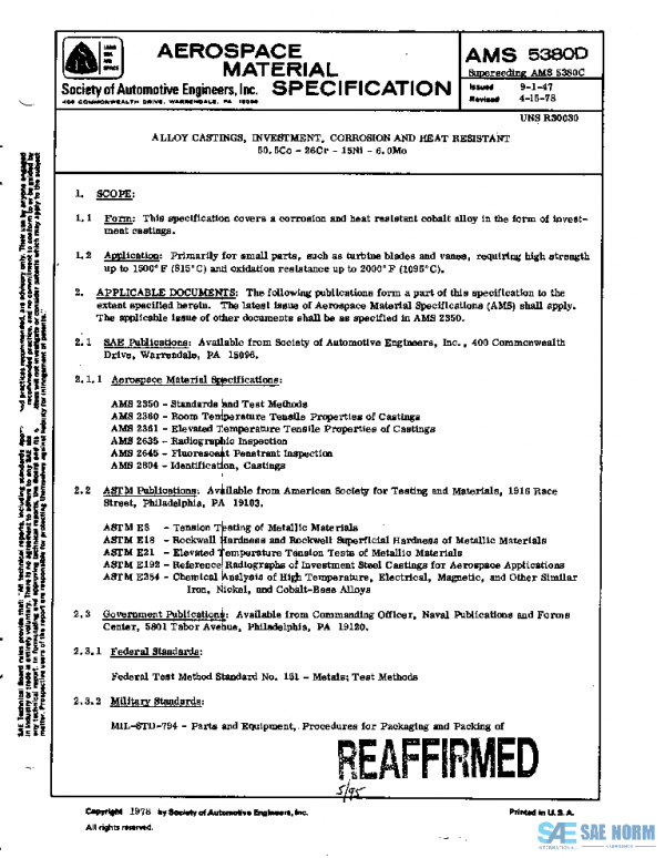 SAE AMS5380D PDF