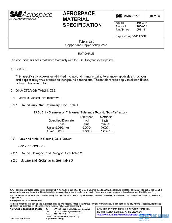 SAE AMS2224G PDF
