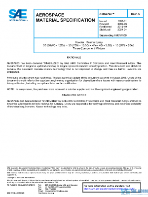 SAE AMS5792C PDF SAE AMS5792C PDF