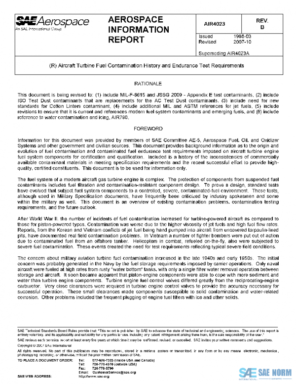 SAE AIR4023B PDF