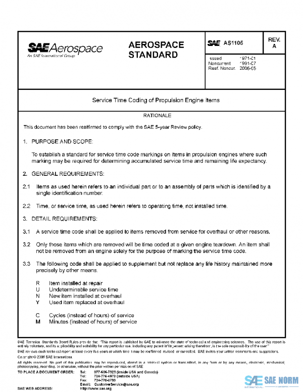 SAE AS1105A PDF SAE AS1105A PDF